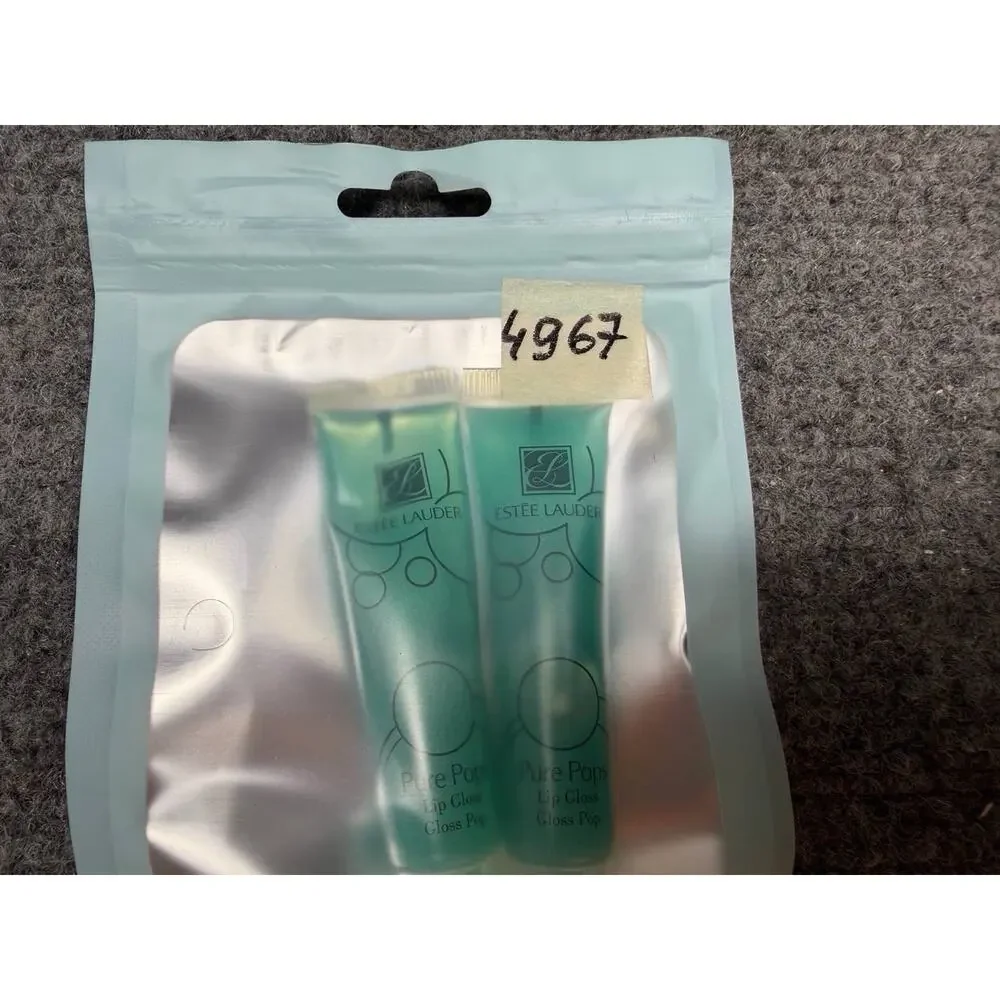 Estee Lauder Pure Pops LipGloss 1006 Peppermint Set of 2 7ml